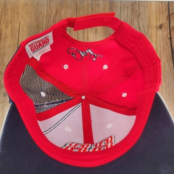 2008 Hendrick Motorsports National Guard Dale Jr Hat Cap Strapback NASCAR Red - Picture 9 of 10